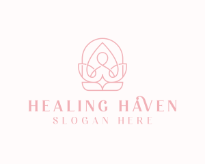 Lotus Healing Yoga logo design