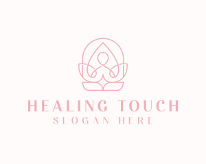 Lotus Healing Yoga logo design