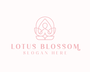 Lotus Healing Yoga logo design