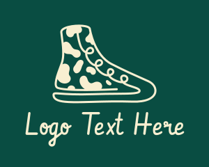 Beige Camouflage Boot  logo