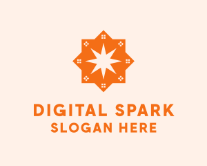 House Star Spark logo design