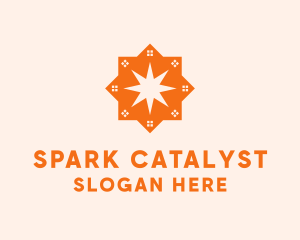 House Star Spark logo design