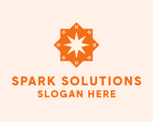 House Star Spark logo design