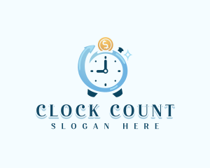 Monetary Growth Stopwatch logo design