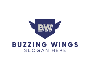 Wings Shield  Security logo design