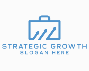 Corporate Suitcase Arrow logo