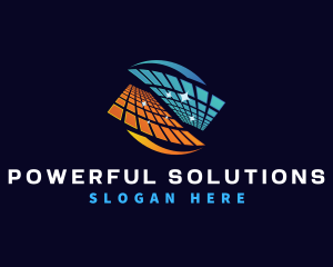 Energy Solar Panel logo design