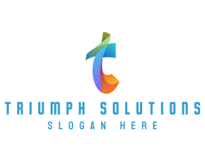 Generic Multicolor Firm Letter T logo design