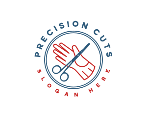 Surgical Scissors Glove logo design