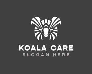 Wild Koala Silhouette  logo design