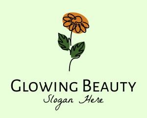 Daisy Flower Monoline  Logo