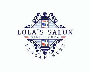 Barber Grooming Salon logo design