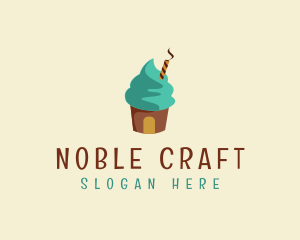 Ice Cream Sundae Logo