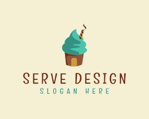 Ice Cream Sundae logo design