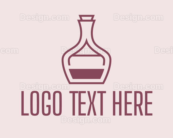 Cognac Drink Bottle Logo