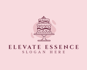 Fancy Cake Dessert Logo