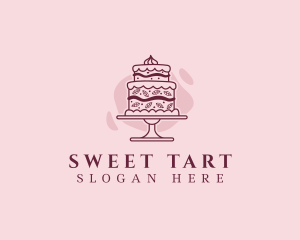 Fancy Cake Dessert logo design