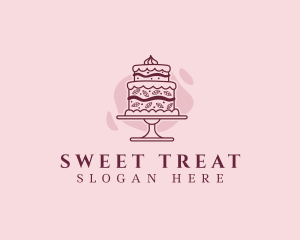 Fancy Cake Dessert logo design