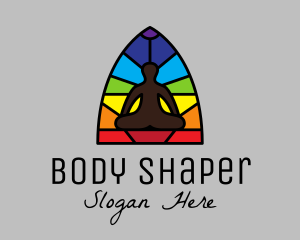 Yoga Studio Mosaic logo design