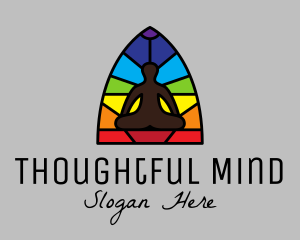 Yoga Studio Mosaic logo design