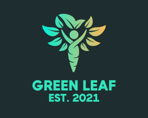 Vegetarian Leaf Yoga  logo