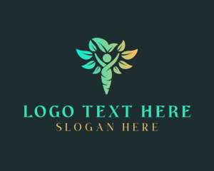 Vegetarian Leaf Yoga  logo