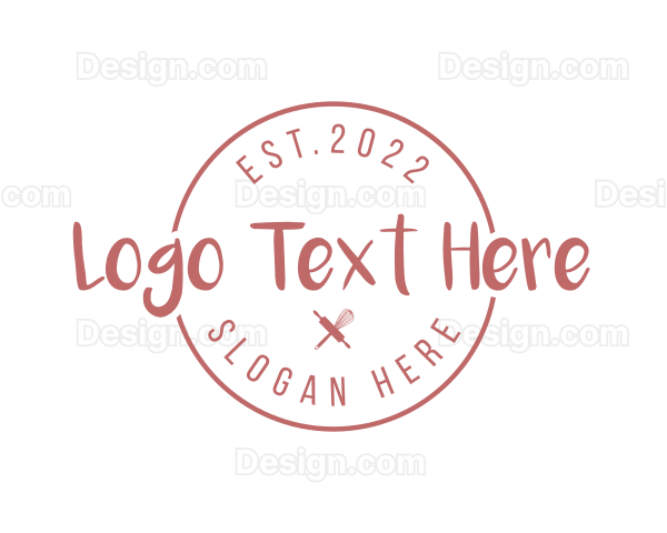 Homemade Pastry Wordmark Logo