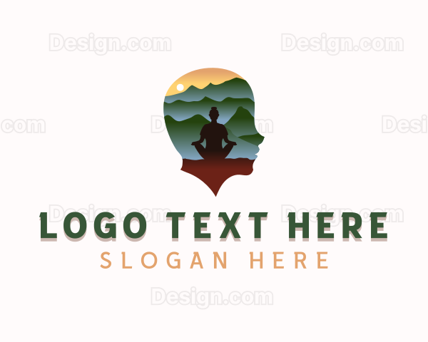 Outdoor Meditation Wellness Logo