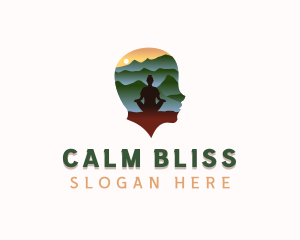 Outdoor Meditation Wellness logo design