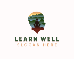 Outdoor Meditation Wellness logo design