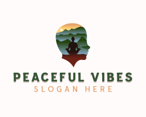 Outdoor Meditation Wellness logo design