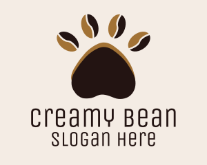 Coffee Bean Paw logo design