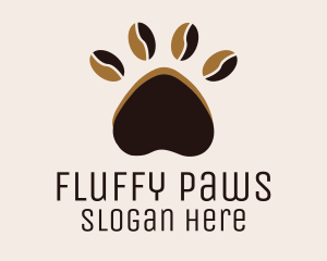 Coffee Bean Paw logo design