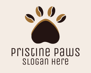 Coffee Bean Paw logo design