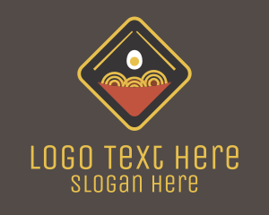 Egg Noodle Sign Logo