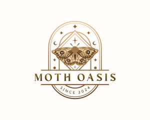 Mystical Moth Butterfly logo