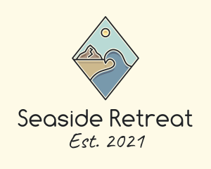 Seaside Summer Vacation logo design