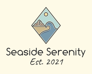 Seaside Summer Vacation logo design