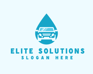 Car Water Droplet logo design