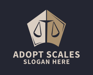 Justice Legal Scale logo design