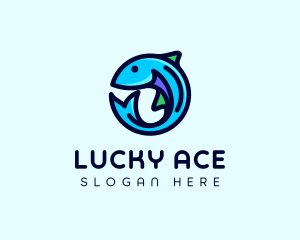 Fish Aquarium Fishery logo design