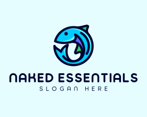 Fish Aquarium Fishery logo design