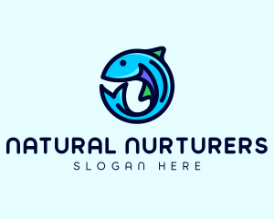 Fish Aquarium Fishery logo design