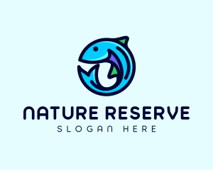 Fish Aquarium Fishery logo design