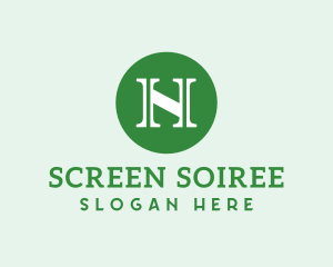 Serif Business Letter N logo design