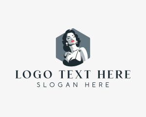 Curly Woman Pinup logo