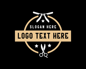 Barber Scissors Shave logo