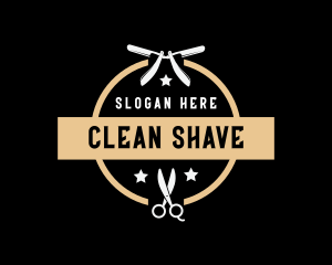 Barber Scissors Shave logo