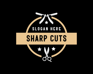 Barber Scissors Shave logo