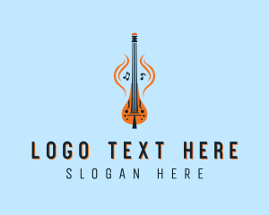 African Guitar Kora Logo